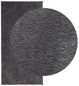 HUARTE antracit rövid szálú puha és mosható szőnyeg 100x200 cm