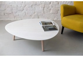 Contrast Pick fehér kőrisfa dohányzóasztal - Ragaba