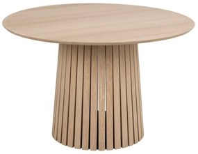 Asztal Oakland 828Világos tölgy, 75cm, Közepes sűrűségű farostlemez, Természetes fa furnér, Közepes sűrűségű farostlemez, Természetes fa furnér
