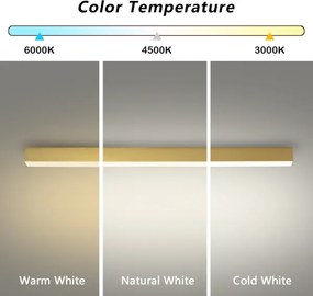 Brilagi - SLEEKLINE LED/40W/230V fürdőszobai mennyezeti lámpa, arany, IP44