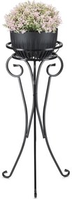 Virágállvány 74x34 cm fekete