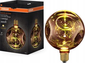 Led izzó E27 Gömb 3.5W 300lm 2700K Rózsaszín Dekoratív Electro Glass M