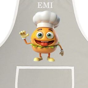 EMI Burger konyhai kötény, Fekete