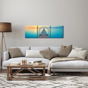 Kép - Móló a végtelenségig (órával) (90x30 cm)