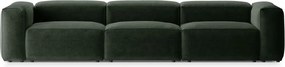 Zöld kanapé 364 cm Bergamo – Cosmopolitan Design