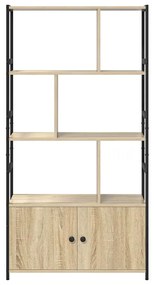 Könyvespolc sonoma tölgy 80 x 30 x 155.5 cm Faanyag