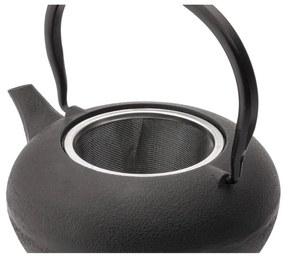 Fehér-fekete porcelán-öntöttvas teázó szett Shanxi – Bredemeijer