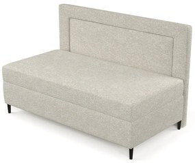 Szürkésbézs kárpitozott egyszemélyes ágy 90x200 cm Alba – Maison de Rêve