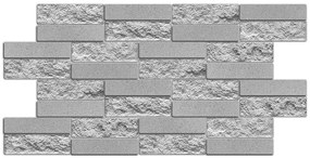 Facing Brick Gray PVC falpanel (980 x 490 mm - 0,48 m2)