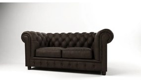 Sötétbarna bársony kanapé 184 cm Cambridge – Ropez