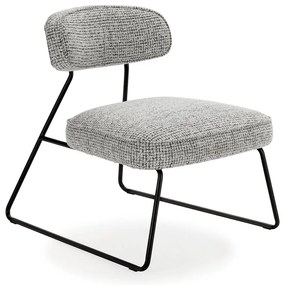 Fekete-fehér fotel Elon – Marckeric