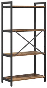 Könyvszekrény Régi fa 60 x 30 x 118 cm Faanyag