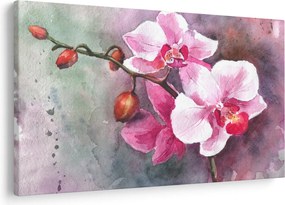 Kép - Orchideák, akvarell (90x60 cm)