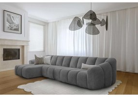 Szürke sarokkanapé (bal oldali-heverő résszel) Shell – Miuform