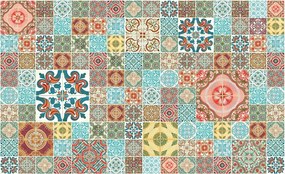 Fotótapéta flizelina Csempe mozaik négyzetek díszek minták 208x146 +ragasztó