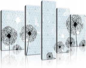 Vászonkép 170x100 Pitypang könnyedség repülés álom tavasz nyár természet