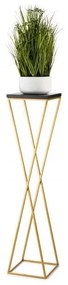 LOFT virágtartó állvány 100x24 cm arany/fekete
