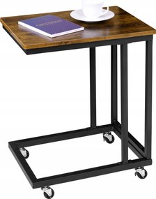 Dohányzóasztal Oldalsó Kiegészítő Mobil Loft Hálószoba Nappali Laptop