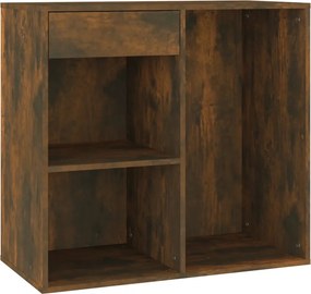 vidaXL füstös tölgy színű szerelt fa pipereszekrény 80 x 40 x 75 cm