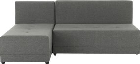 Sarokülőgarnitúra, szürke/fekete, balos, MEXX