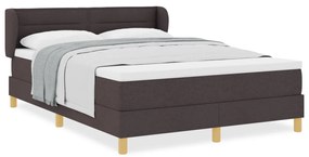 Boxspring Ágy Mattresszel Sötétbarna 140x190 cm Szövet