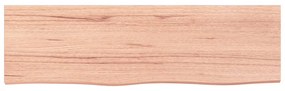 világosbarna kezelt tömör tölgyfa fali polc 100x30x(2-4) cm
