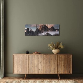 Kép - A ködben rejtett olasz dolomitok (órával) (90x30 cm)