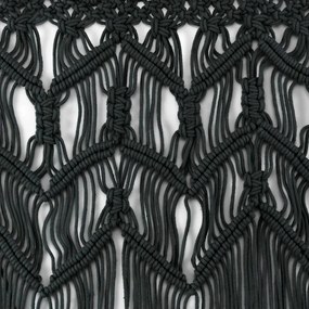 Fekete függöny ajtóra 90x200 cm Macarena – douceur d'intérieur
