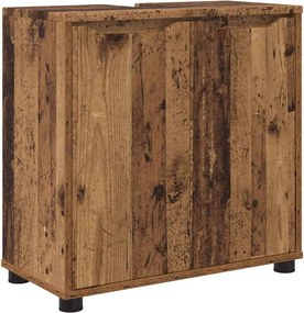 vidaXL Fürdőszoba mosdószekrény Öreg fa 60 x 30 x 60 cm Faanyag