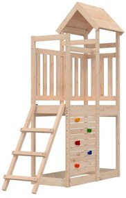tömör fenyőfa kültéri játszószett 52,5 x 110,5 x 214 cm
