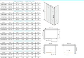 Mexen Omega zuhany 140x70cm, 8mm üveg, króm profilszürke üveg, 825-140-070-01-40