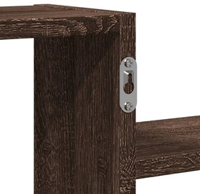 barna tölgy színű szerelt fa fali polc 104 x 15 x 49 cm