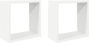 vidaXL 2 db fehér fali kockapolc 30 x 15 x 30 cm