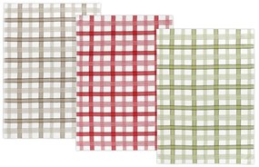 Bellatex Konyhai törölköző Káro, 50 x 70 cm, 3db-os szett