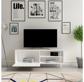 TV asztal/szekrény Venedikt (fehér). Akció -18%. 1102622