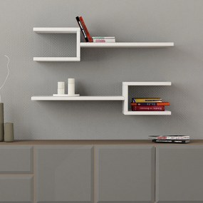 Fali polc Fork - White