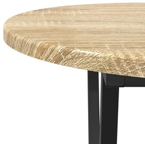 Dohányzóasztal Sonoma tölgy 80x40x40,5 cm Műszaki fa és Fém