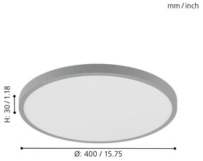 Eglo Fueva 1 97263 mennyezeti lámpa, 25W LED, 3000K, 2500lm