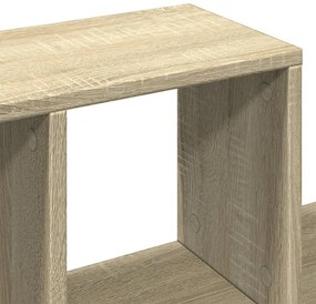 sonoma tölgy színű szerelt fa fali polc 100 x 20 x 53 cm