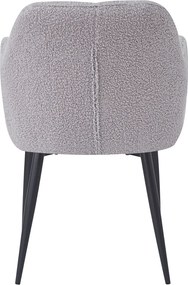 Étkezőszék, szürke/fekete, SENER