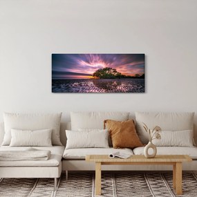 Egy kép a tengerparton naplementekor (120x50 cm)