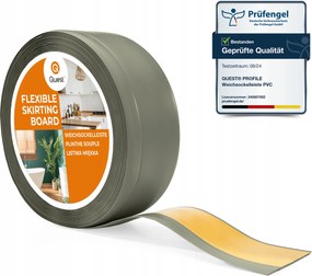 Öntapadós Pvc szegélyléc 70/20 olívazöld, 25m