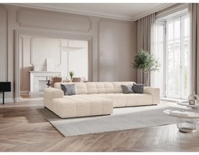 Krémszínű sarokkanapé (bal oldali) Chicago – Cosmopolitan Design