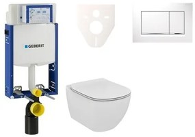 Fali WC szett Geberit befalazáshoz + Ideal Standard Tesi WC 110.302.00.5NE5