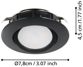Eglo 900749 - KÉSZLET 3x LED Dimmelhető beépíthető lámpa PINEDA LED/5,5W/230V