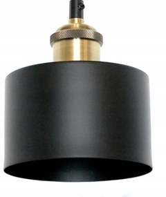 Mennyezeti függőlámpa Loft Fekete sárgaréz EP004