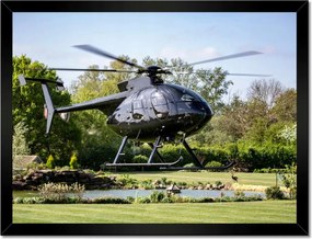 Poszterek keretben 40x30 Fekete helikopter