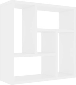 vidaXL fehér szerelt fa fali polc 45,1 x 16 x 45,1 cm
