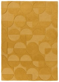 Gigi sárga gyapjú szőnyeg, 200 x 290 cm - Flair Rugs