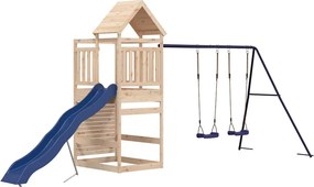 vidaXL tömör fenyőfa kültéri játszószett